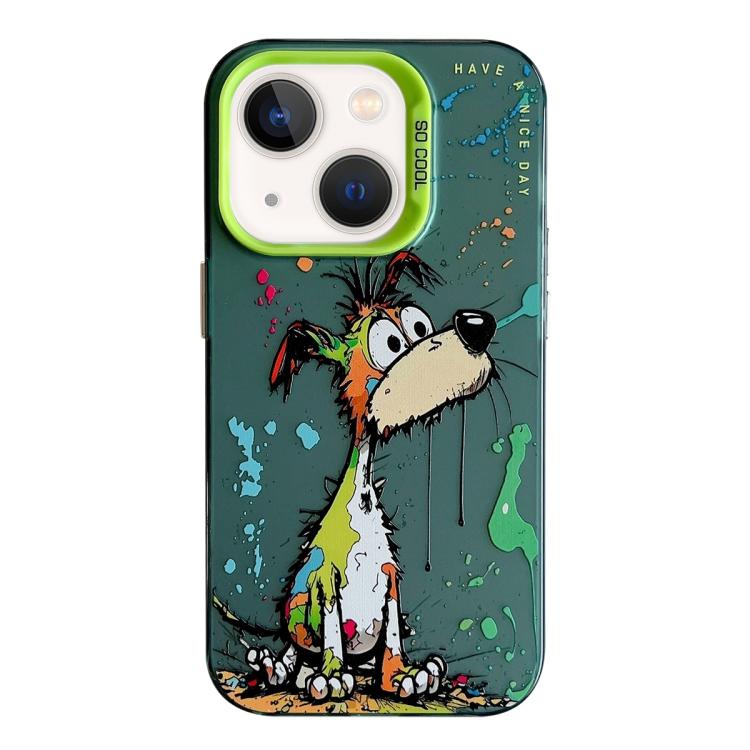 Animal Pattern Oil Painting Series PC + TPU Phone Case, For iPhone 13 mini