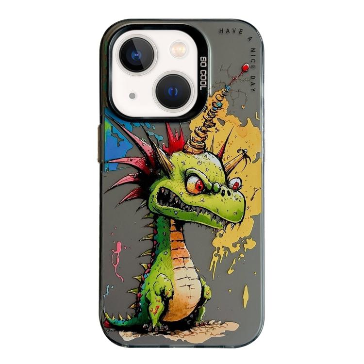 Animal Pattern Oil Painting Series PC + TPU Phone Case, For iPhone 13 mini