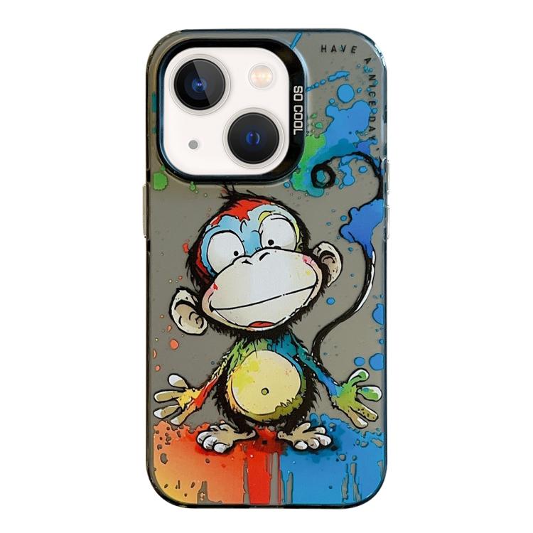 Animal Pattern Oil Painting Series PC + TPU Phone Case, For iPhone 13 mini