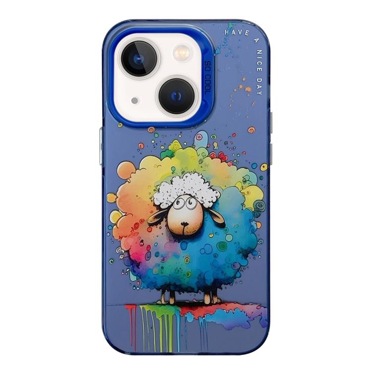 Animal Pattern Oil Painting Series PC + TPU Phone Case, For iPhone 13 mini