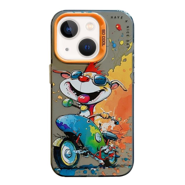 Animal Pattern Oil Painting Series PC + TPU Phone Case, For iPhone 13 mini