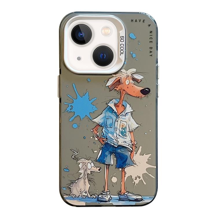 Animal Pattern Oil Painting Series PC + TPU Phone Case, For iPhone 13 mini