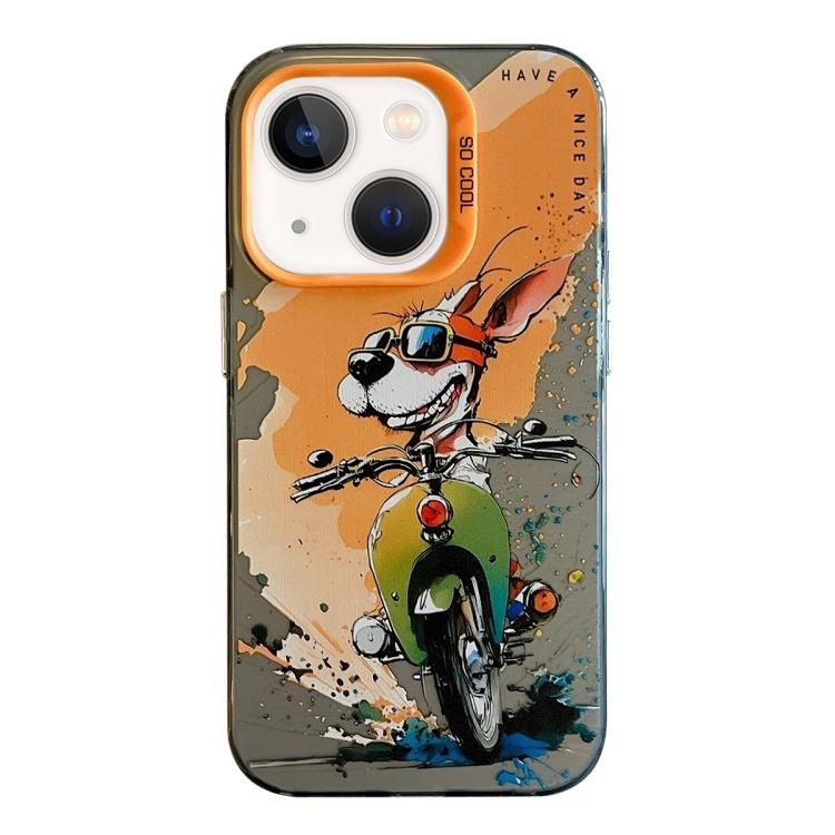 Animal Pattern Oil Painting Series PC + TPU Phone Case, For iPhone 13 mini
