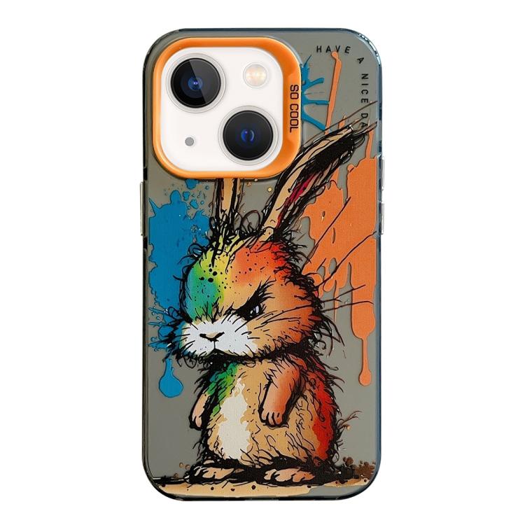 Animal Pattern Oil Painting Series PC + TPU Phone Case, For iPhone 13 mini