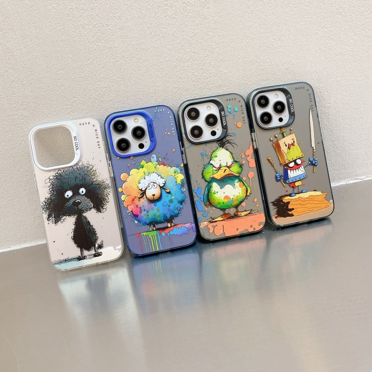 Animal Pattern Oil Painting Series PC + TPU Phone Case, For iPhone 16