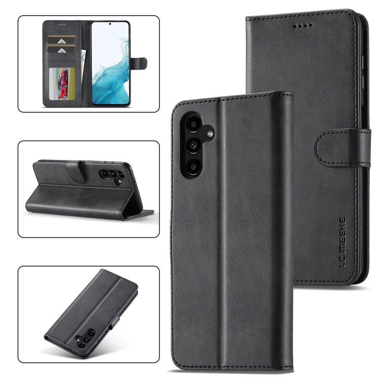 LC.IMEEKE Calf Texture Leather Phone Case, For Samsung Galaxy S24 Ultra 5G, For Samsung Galaxy S23 FE 5G, For Samsung Galaxy S24+ 5G, For Samsung Galaxy S24 5G