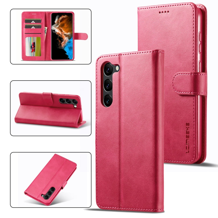 LC.IMEEKE Calf Texture Leather Phone Case, For Samsung Galaxy S24 Ultra 5G, For Samsung Galaxy S23 FE 5G, For Samsung Galaxy S24+ 5G, For Samsung Galaxy S24 5G