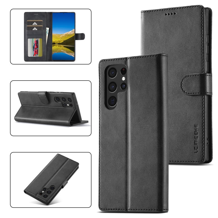 LC.IMEEKE Calf Texture Leather Phone Case, For Samsung Galaxy S24 Ultra 5G, For Samsung Galaxy S23 FE 5G, For Samsung Galaxy S24+ 5G, For Samsung Galaxy S24 5G