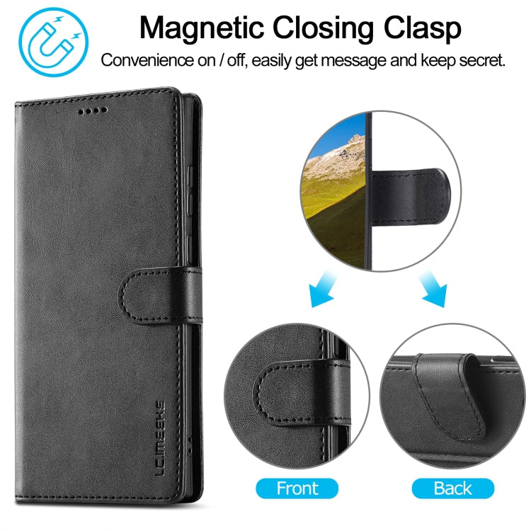 LC.IMEEKE Calf Texture Leather Phone Case, For Samsung Galaxy S24 Ultra 5G, For Samsung Galaxy S23 FE 5G, For Samsung Galaxy S24+ 5G, For Samsung Galaxy S24 5G