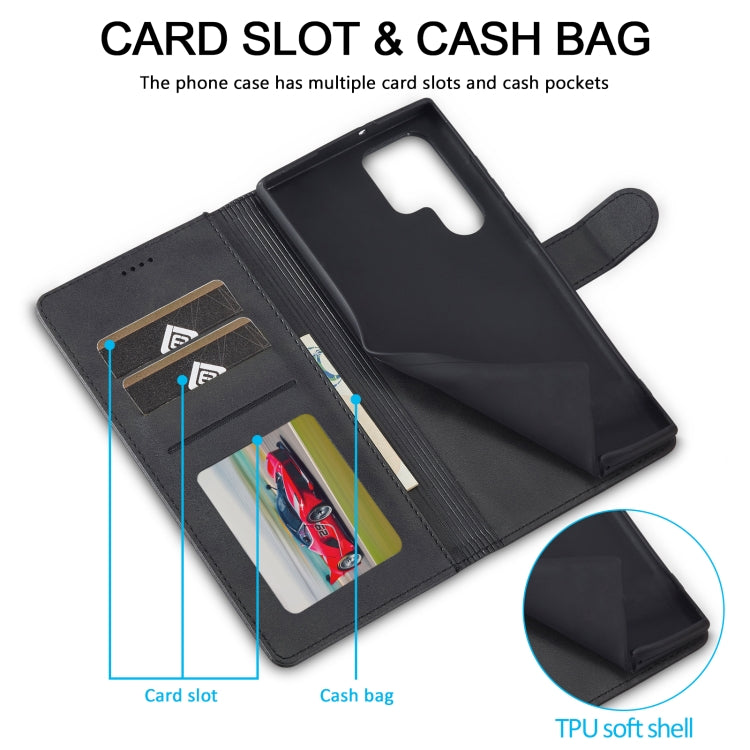 LC.IMEEKE Calf Texture Leather Phone Case, For Samsung Galaxy S24 Ultra 5G, For Samsung Galaxy S23 FE 5G, For Samsung Galaxy S24+ 5G, For Samsung Galaxy S24 5G
