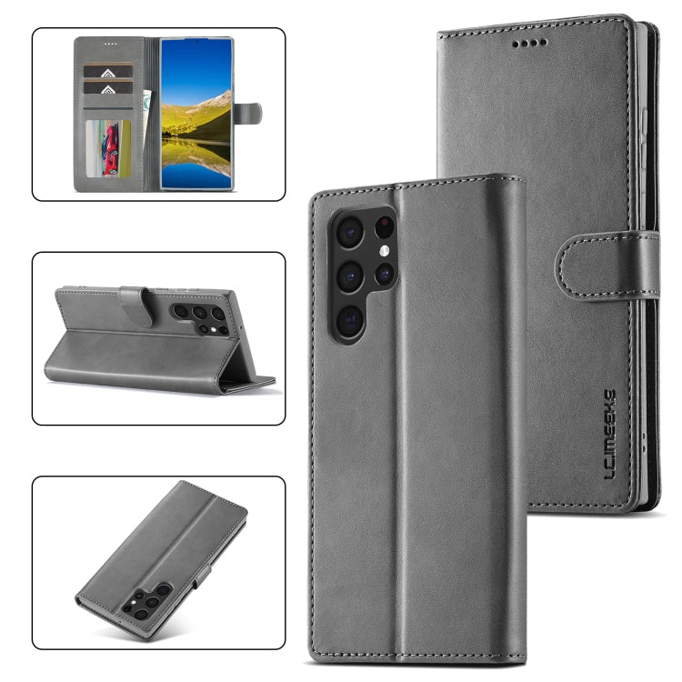 LC.IMEEKE Calf Texture Leather Phone Case, For Samsung Galaxy S24 Ultra 5G, For Samsung Galaxy S23 FE 5G, For Samsung Galaxy S24+ 5G, For Samsung Galaxy S24 5G