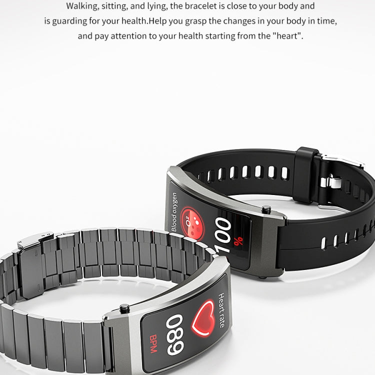 K13S 1.14 inch TFT Screen Leather Strap Smart Calling Bracelet Supports Sleep Management/Blood Oxygen Monitoring, Leather Strap