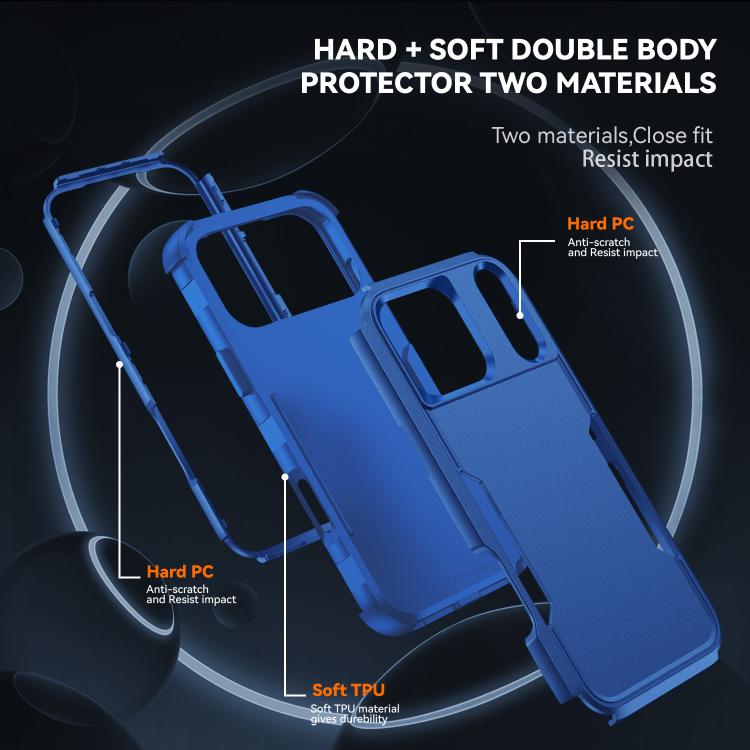 Commuter Shockproof TPU + PC Phone Case, For iPhone 18 Pro / 17 Pro, For iPhone 18 Pro Max / 17 Pro Max