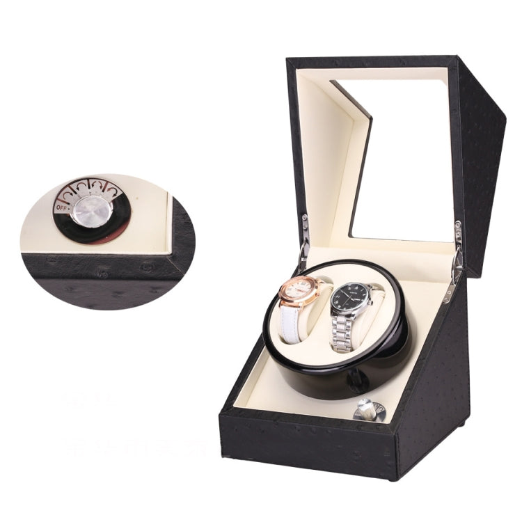 5 Gear Mechanical Automatic Watch Box Electric Motor Watch Shaker, US Plug, 5 Gear, Ostrich Pattern, White, 5 Gear, Crocodile Pattern, White, 5 Gear, Ostrich Pattern, Black, 5 Gear, Crocodile Pattern, Black
