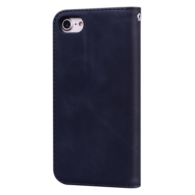 Frosted Business Magnetic Horizontal Flip PU Leather Case with Holder & Card Slot & Lanyard, For iPhone SE 2022 / SE 2020 & 8 & 7, For iPhone 8 Plus & 7 Plus, For iPhone 11 Pro, For iPhone 11