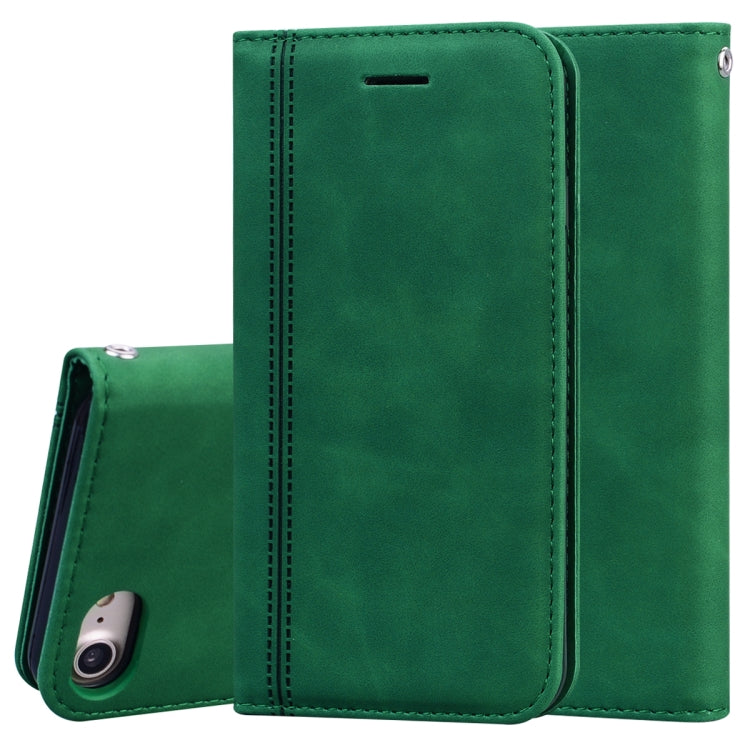 Frosted Business Magnetic Horizontal Flip PU Leather Case with Holder & Card Slot & Lanyard, For iPhone SE 2022 / SE 2020 & 8 & 7, For iPhone 8 Plus & 7 Plus, For iPhone 11 Pro, For iPhone 11