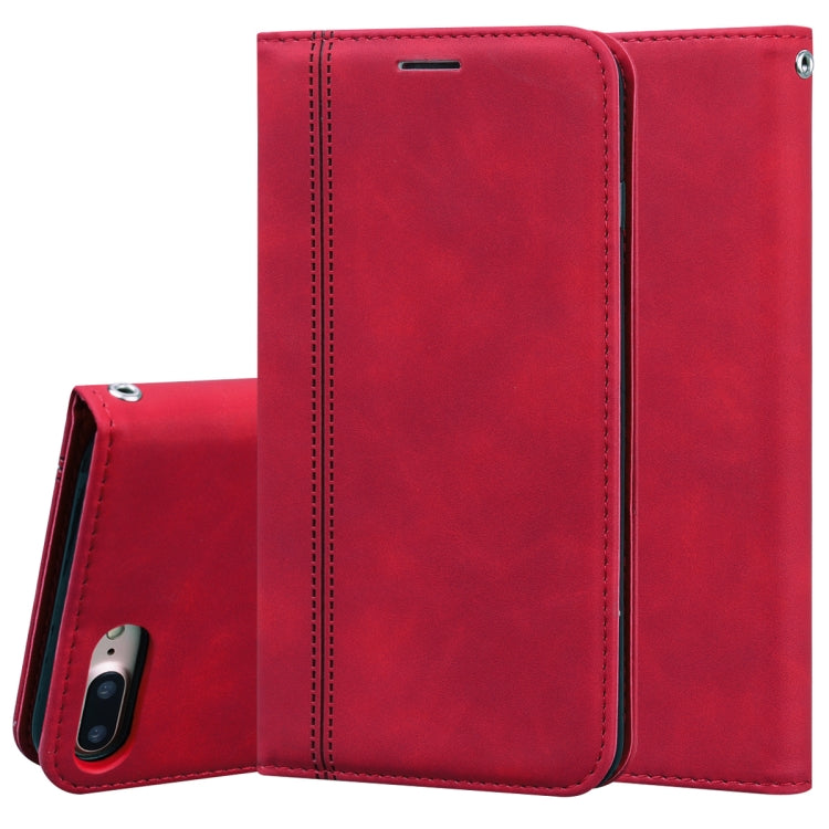 Frosted Business Magnetic Horizontal Flip PU Leather Case with Holder & Card Slot & Lanyard, For iPhone SE 2022 / SE 2020 & 8 & 7, For iPhone 8 Plus & 7 Plus, For iPhone 11 Pro, For iPhone 11
