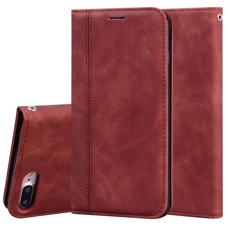 Frosted Business Magnetic Horizontal Flip PU Leather Case with Holder & Card Slot & Lanyard, For iPhone SE 2022 / SE 2020 & 8 & 7, For iPhone 8 Plus & 7 Plus, For iPhone 11 Pro, For iPhone 11