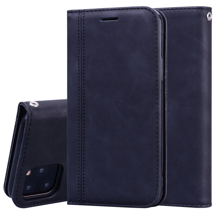 Frosted Business Magnetic Horizontal Flip PU Leather Case with Holder & Card Slot & Lanyard, For iPhone SE 2022 / SE 2020 & 8 & 7, For iPhone 8 Plus & 7 Plus, For iPhone 11 Pro, For iPhone 11