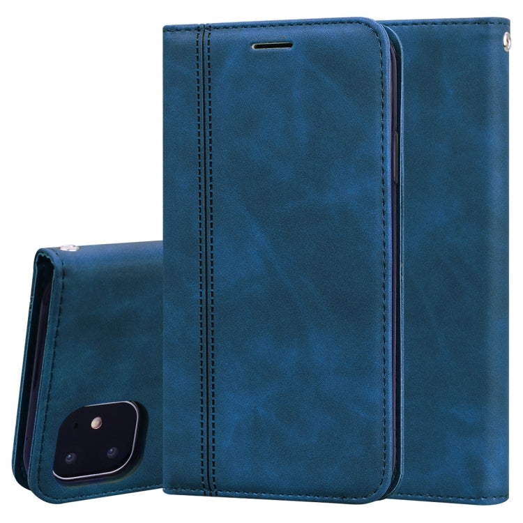 Frosted Business Magnetic Horizontal Flip PU Leather Case with Holder & Card Slot & Lanyard, For iPhone SE 2022 / SE 2020 & 8 & 7, For iPhone 8 Plus & 7 Plus, For iPhone 11 Pro, For iPhone 11