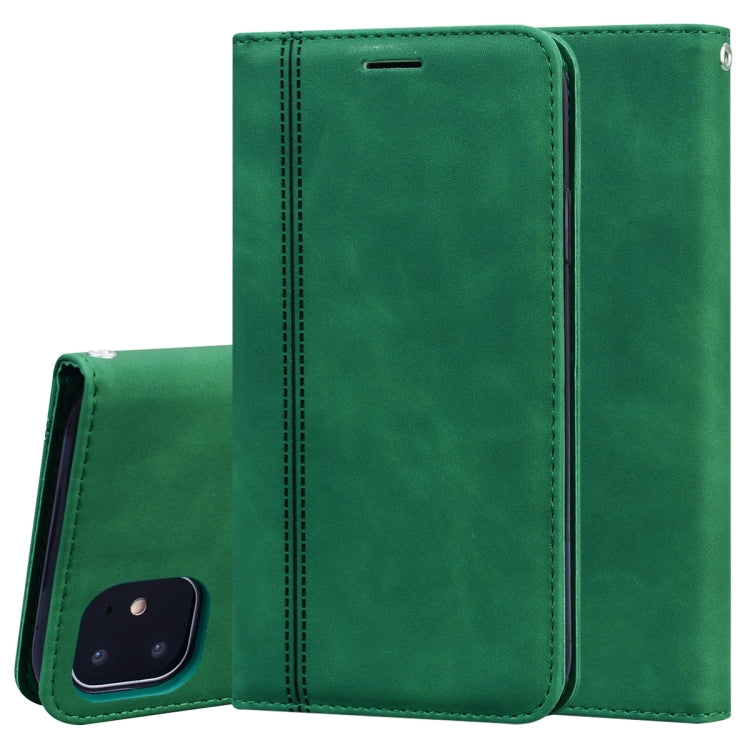 Frosted Business Magnetic Horizontal Flip PU Leather Case with Holder & Card Slot & Lanyard, For iPhone SE 2022 / SE 2020 & 8 & 7, For iPhone 8 Plus & 7 Plus, For iPhone 11 Pro, For iPhone 11