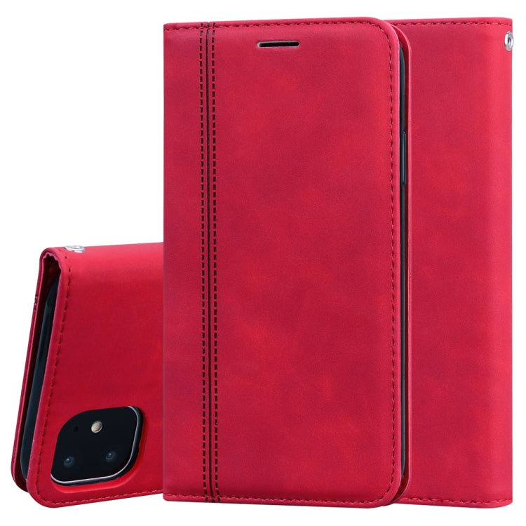 Frosted Business Magnetic Horizontal Flip PU Leather Case with Holder & Card Slot & Lanyard, For iPhone SE 2022 / SE 2020 & 8 & 7, For iPhone 8 Plus & 7 Plus, For iPhone 11 Pro, For iPhone 11