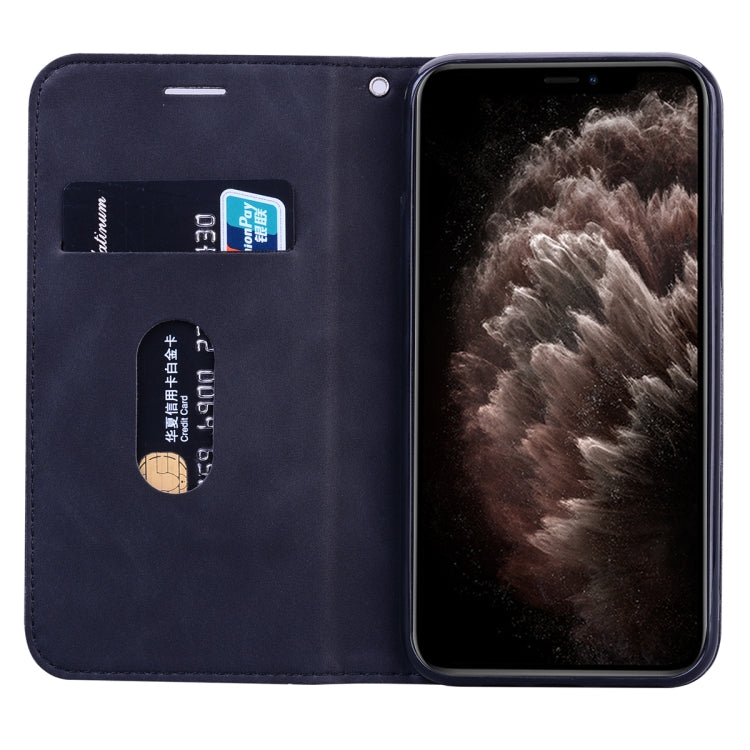 Frosted Business Magnetic Horizontal Flip PU Leather Case with Holder & Card Slot & Lanyard, For iPhone 11 Pro Max, For iPhone XS / X, For iPhone XR, For iPhone XS Max