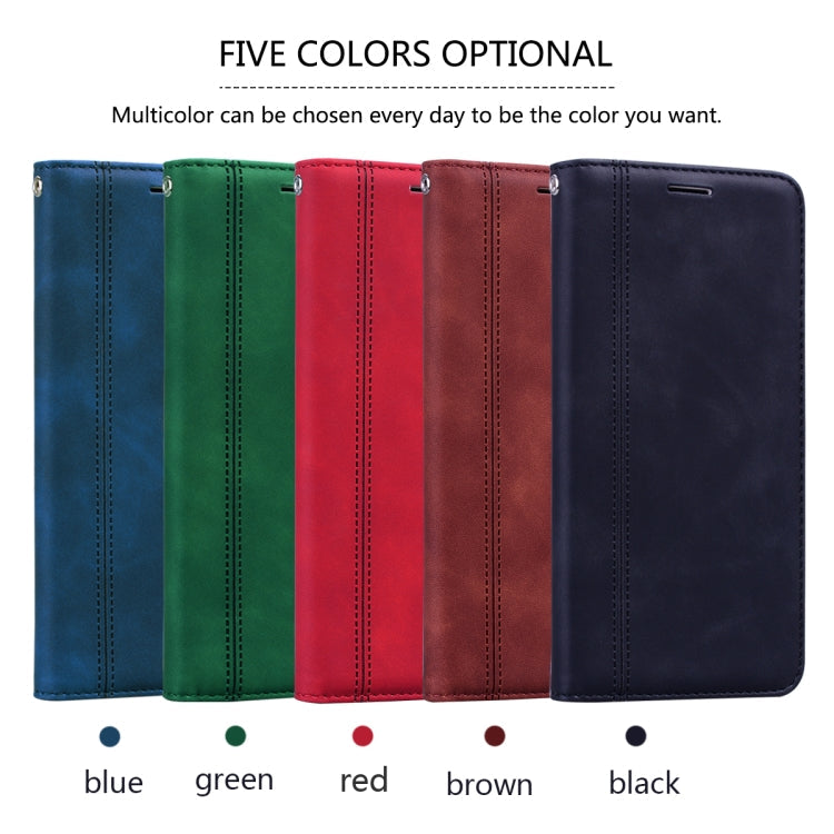 Frosted Business Magnetic Horizontal Flip PU Leather Case with Holder & Card Slot & Lanyard, For iPhone 11 Pro Max, For iPhone XS / X, For iPhone XR, For iPhone XS Max