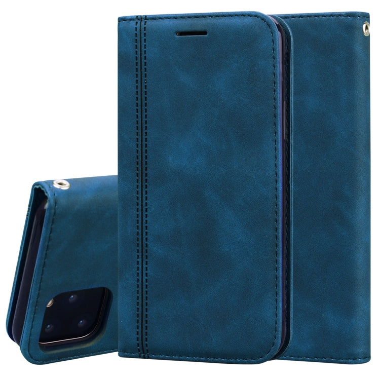 Frosted Business Magnetic Horizontal Flip PU Leather Case with Holder & Card Slot & Lanyard, For iPhone 11 Pro Max, For iPhone XS / X, For iPhone XR, For iPhone XS Max