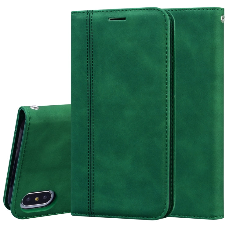 Frosted Business Magnetic Horizontal Flip PU Leather Case with Holder & Card Slot & Lanyard, For iPhone 11 Pro Max, For iPhone XS / X, For iPhone XR, For iPhone XS Max