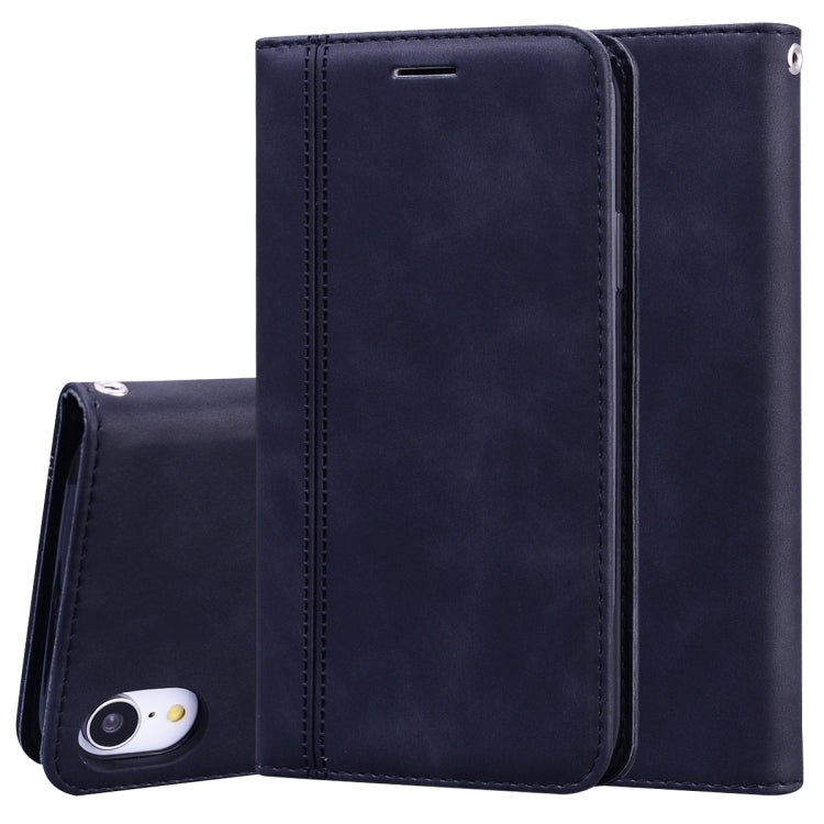 Frosted Business Magnetic Horizontal Flip PU Leather Case with Holder & Card Slot & Lanyard, For iPhone 11 Pro Max, For iPhone XS / X, For iPhone XR, For iPhone XS Max