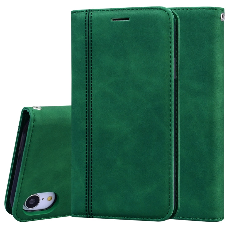 Frosted Business Magnetic Horizontal Flip PU Leather Case with Holder & Card Slot & Lanyard, For iPhone 11 Pro Max, For iPhone XS / X, For iPhone XR, For iPhone XS Max