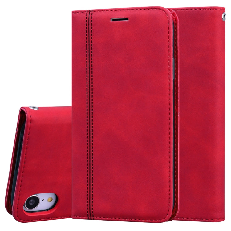 Frosted Business Magnetic Horizontal Flip PU Leather Case with Holder & Card Slot & Lanyard, For iPhone 11 Pro Max, For iPhone XS / X, For iPhone XR, For iPhone XS Max