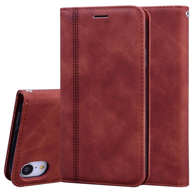 Frosted Business Magnetic Horizontal Flip PU Leather Case with Holder & Card Slot & Lanyard, For iPhone 11 Pro Max, For iPhone XS / X, For iPhone XR, For iPhone XS Max