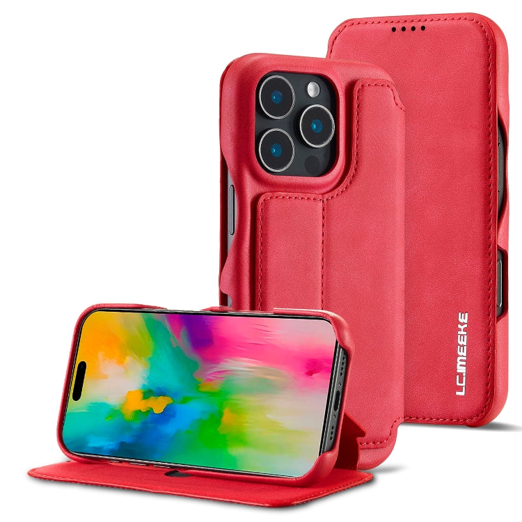 LC.IMEEKE Hon Ancient Series Flip Leather Phone Case, For iPhone 16 Pro Max, For iPhone 16 Pro, For iPhone 16 Plus, For iPhone 16