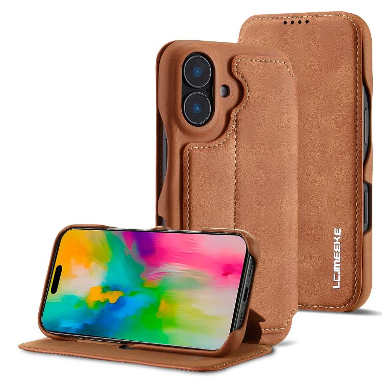 LC.IMEEKE Hon Ancient Series Flip Leather Phone Case, For iPhone 17 Pro Max, For iPhone 17 Pro, For iPhone 17, For iPhone Air