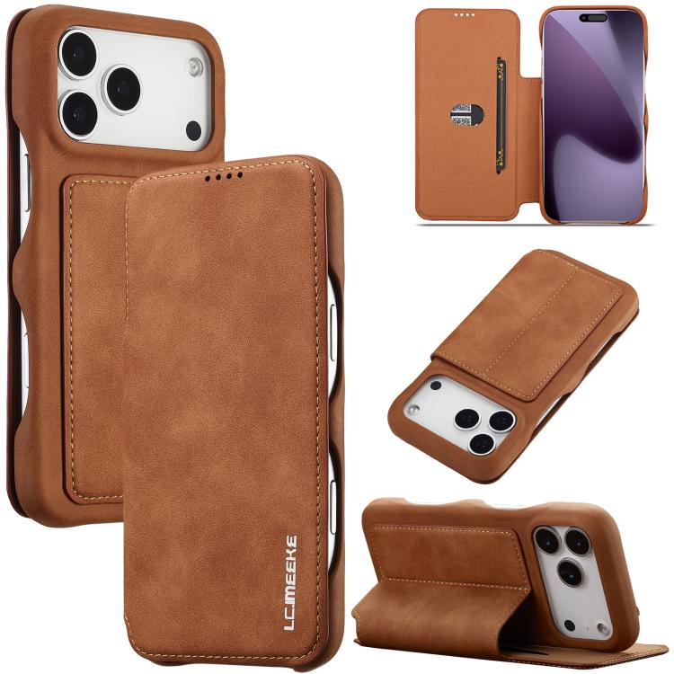 LC.IMEEKE Hon Ancient Series Flip Leather Phone Case, For iPhone 17 Pro Max, For iPhone 17 Pro, For iPhone 17, For iPhone Air