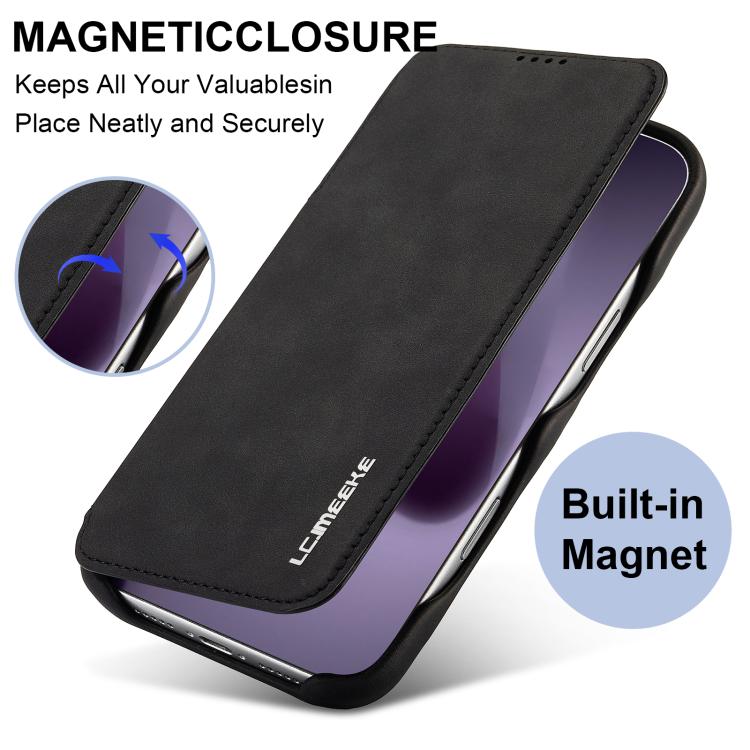 LC.IMEEKE Hon Ancient Series Flip Leather Phone Case, For iPhone 17 Pro Max, For iPhone 17 Pro, For iPhone 17, For iPhone Air