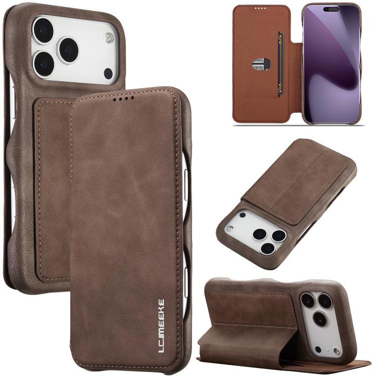 LC.IMEEKE Hon Ancient Series Flip Leather Phone Case, For iPhone 17 Pro Max, For iPhone 17 Pro, For iPhone 17, For iPhone Air