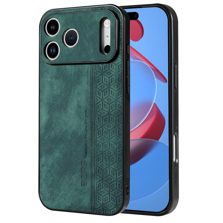 AZNS 3D Embossed Skin Feel Phone Case, For iPhone 16e / 17e, For iPhone 17 Pro Max, For iPhone 17 Pro, For iPhone 17