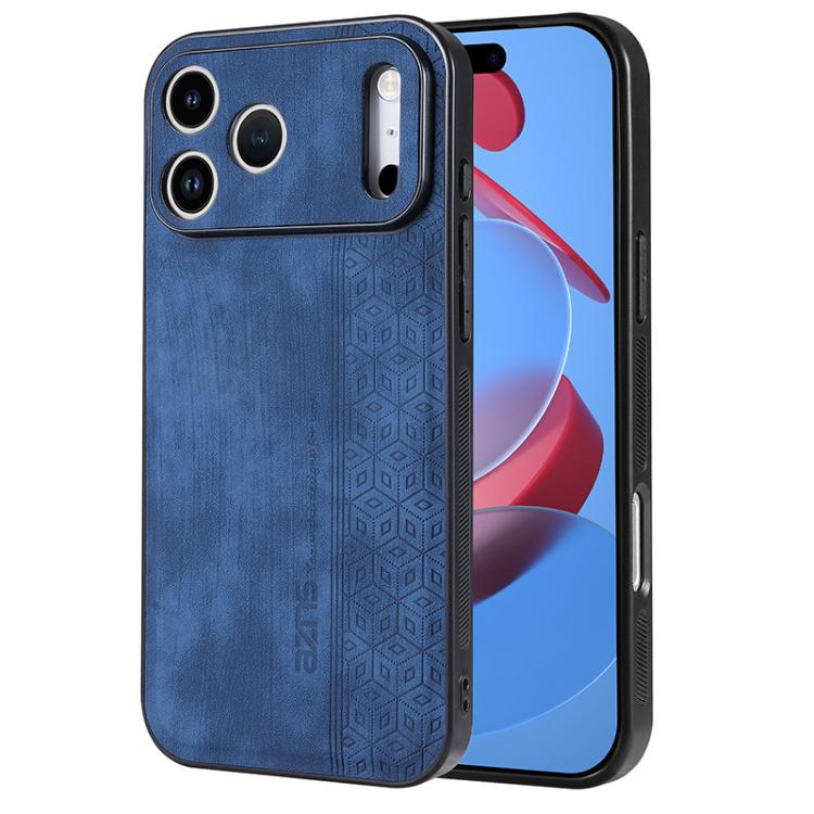 AZNS 3D Embossed Skin Feel Phone Case, For iPhone 16e / 17e, For iPhone 17 Pro Max, For iPhone 17 Pro, For iPhone 17
