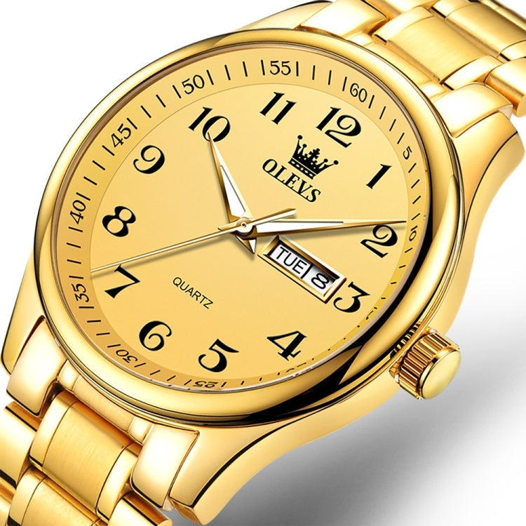 OLEVS 5567 Men Steel Strap Waterproof Quartz Watch, 5567 Men