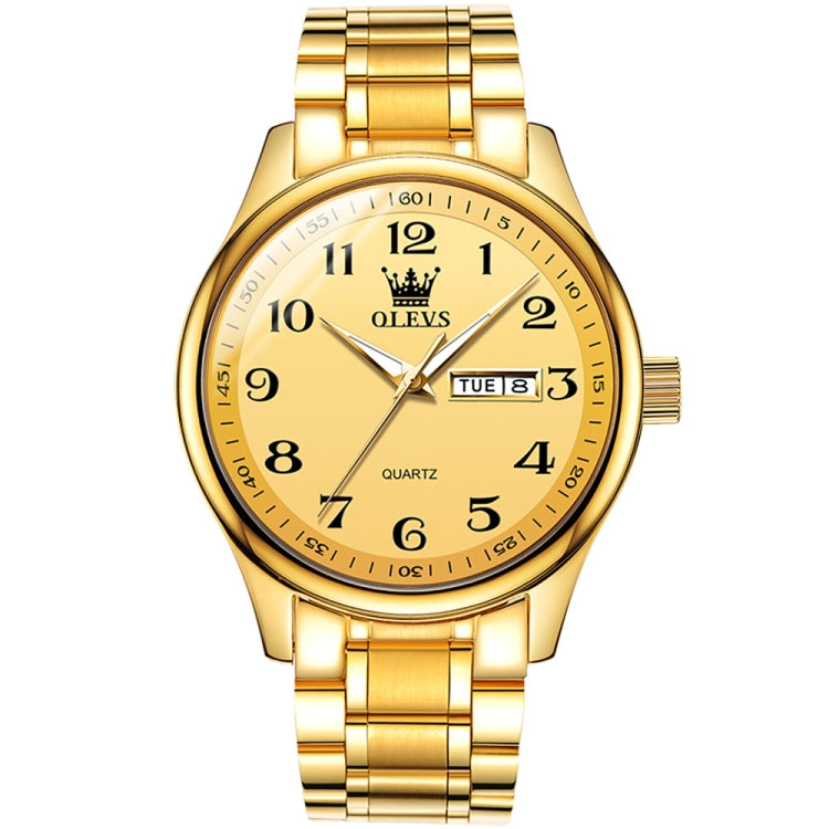 OLEVS 5567 Men Steel Strap Waterproof Quartz Watch, 5567 Men