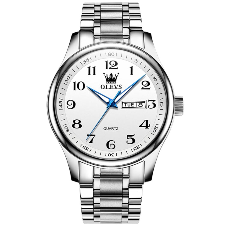 OLEVS 5567 Men Steel Strap Waterproof Quartz Watch, 5567 Men