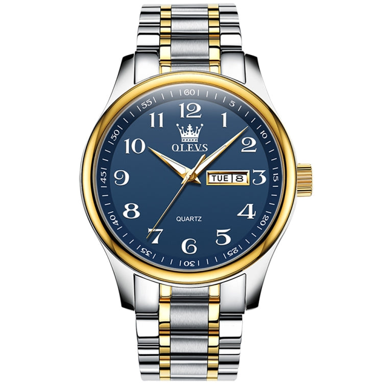 OLEVS 5567 Men Steel Strap Waterproof Quartz Watch, 5567 Men