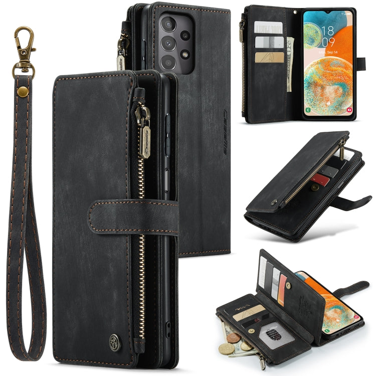 CaseMe C30 Card Slots Zipper Wallet Leather Phone Case, For Samsung Galaxy S24 5G, For Samsung Galaxy S23 FE, For Samsung Galaxy A24 4G, For Samsung Galaxy A23
