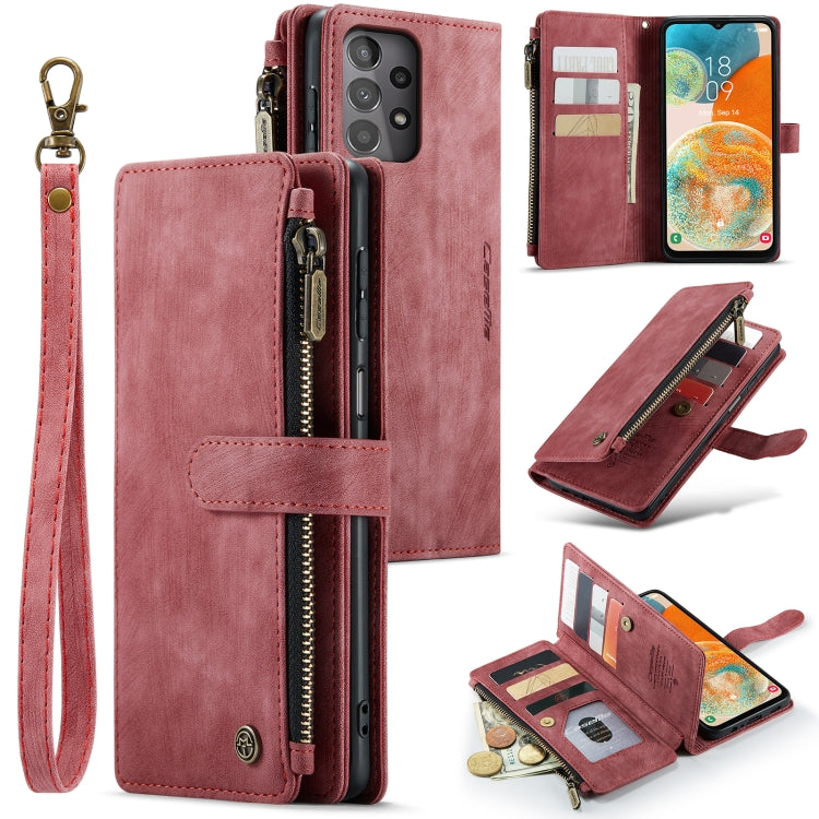 CaseMe C30 Card Slots Zipper Wallet Leather Phone Case, For Samsung Galaxy S24 5G, For Samsung Galaxy S23 FE, For Samsung Galaxy A24 4G, For Samsung Galaxy A23
