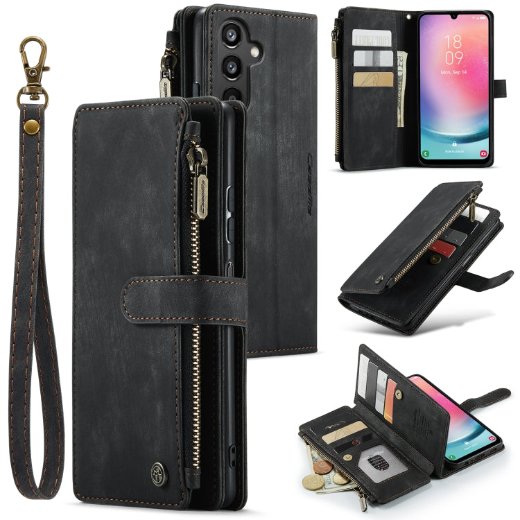 CaseMe C30 Card Slots Zipper Wallet Leather Phone Case, For Samsung Galaxy S24 5G, For Samsung Galaxy S23 FE, For Samsung Galaxy A24 4G, For Samsung Galaxy A23