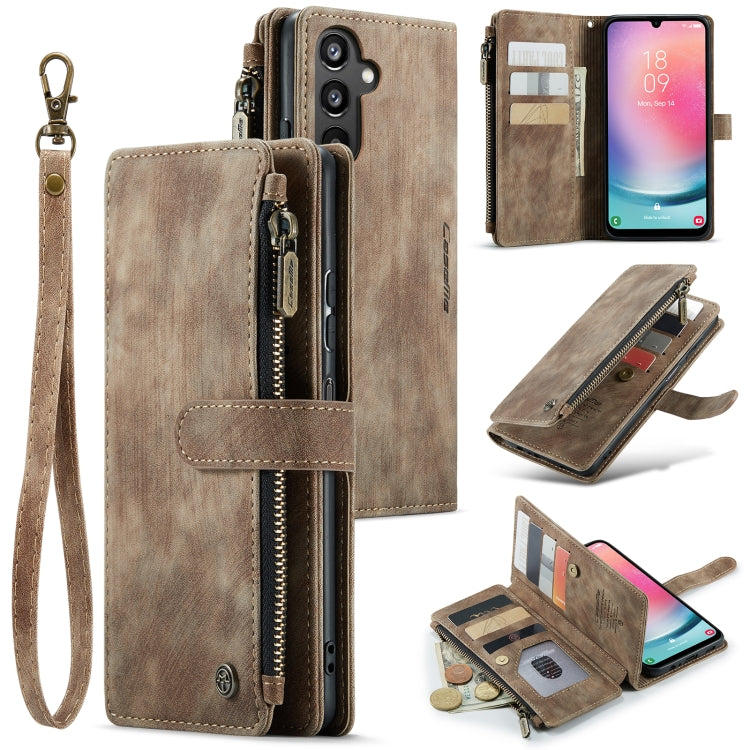 CaseMe C30 Card Slots Zipper Wallet Leather Phone Case, For Samsung Galaxy S24 5G, For Samsung Galaxy S23 FE, For Samsung Galaxy A24 4G, For Samsung Galaxy A23