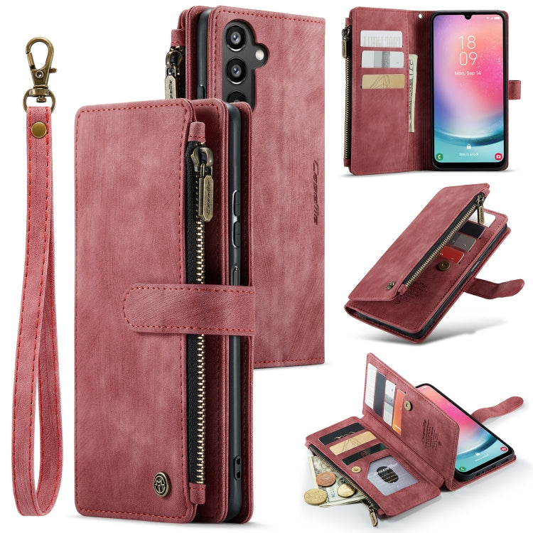 CaseMe C30 Card Slots Zipper Wallet Leather Phone Case, For Samsung Galaxy S24 5G, For Samsung Galaxy S23 FE, For Samsung Galaxy A24 4G, For Samsung Galaxy A23